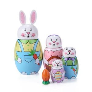 5-Layer-Rabbit-Nesting-Matryoshka-Doll-Hand-Painted-Set-Russian-Doll-Toy-Baby
