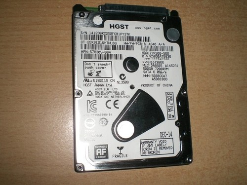 interne Festplatte HGST 500GB SATA III 2,5 Zoll 7200RPM  PS3/PS4 PC Laptop