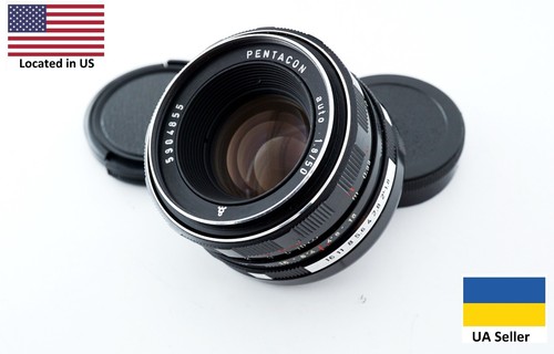 Vintage Zebra PENTACON auto 1.8/50mm M42 mount German Portrait bokeh Lens