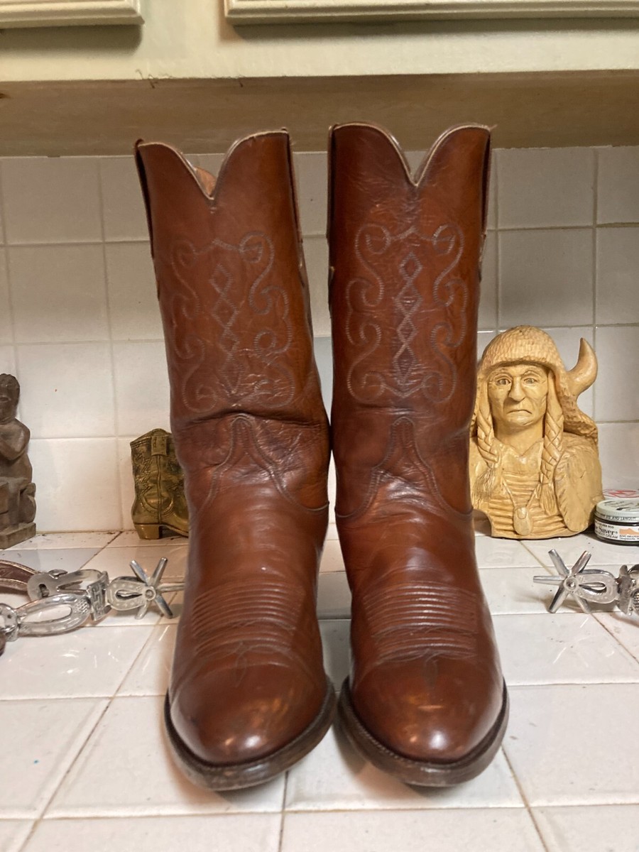 Bottes Western Homme Lucchese Classic – Fait Main – Marron – Taille 11D – Modèle L8002 – Fabriqué Aux USA