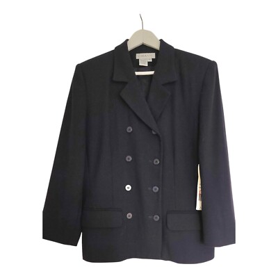 Chaus Damen Wollblazer S M, Dunkelblau, Reverskragen, Zweireihig