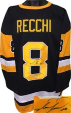 Mark Recchi signed Black TB Custom Stitched Pro Hockey Jersey #8 XL- JSA Holo