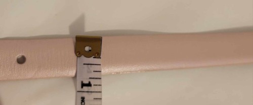 Lauren Ralph Lauren Pink Leather Womens Belt Size 36 - Picture 7 of 9