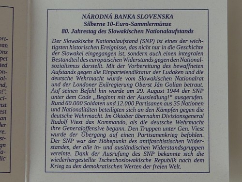 SLOWAKEI 2024 10 EURO SILBER MÜNZE COIN PP PROOF - 80 JAHRE NATIONALAUFSTAND SNP - Picture 4 of 8