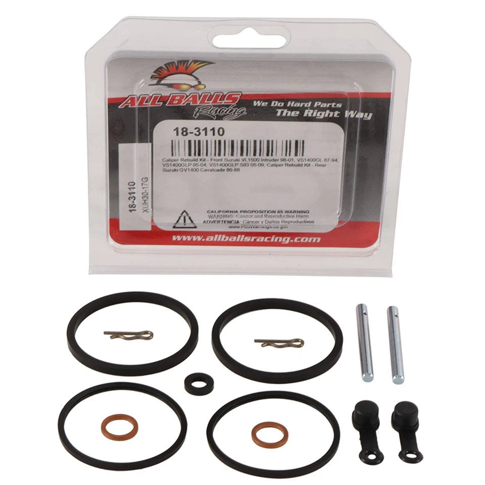 New All Balls Rear Caliper Rebuild Kit 18-3110 for Suzuki VL 1500LC C90 Intruder - Image 3 of 4