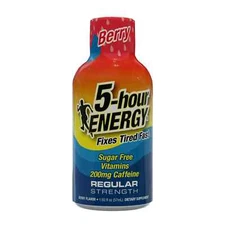 5-hour ENERGY Drink Shot Regular Strength Berry 1.93 Oz Expire 8/25 Sealed! NEW!