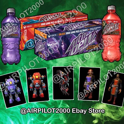 MOUNTAIN DEW WoW Warcraft Dew Rewards - Hateforged Blazecycle Mount, Tabard, Pet - You Choose