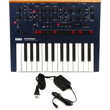 Korg monologue Analog Synthesizer with 9V Power Supply - Blue