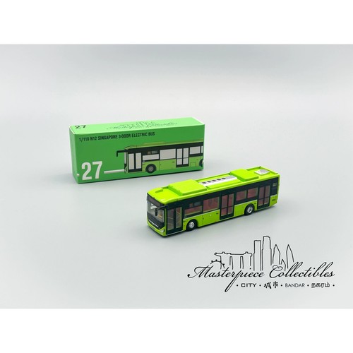 Masterpiece Collectibles 1/110 Singapore three-door electric bus model Toy - Picture 5 of 5