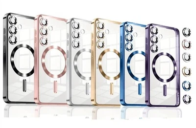 NUMERVA Handy Schutz Hülle Magsafe für Samsung Galaxy S25 S24 23 22 + Ultra Kameraschutz