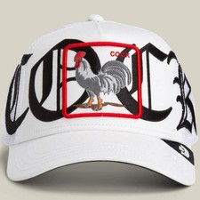 Goorin Bros Animal Baseball Trucker Snapback Hat Cap Old English Cock White