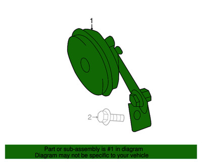 New Genuine Nissan Horn Assy Antitheft 256056WK0A / 25605-6WK0A OEM