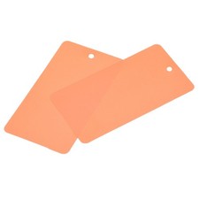 Waterproof Wires Plastic Shipping Tags,1.95x3.51 inch Orange 50pcs