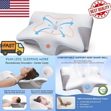 Cervical Pillow for Neck Pain Relief,Orthopedic Neck Support Pillow for Side