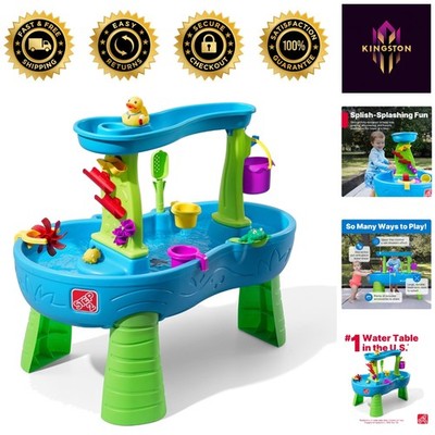 Rain Showers Splash Pond Water Table - 13-Piece Sensory Playset for Toddlers