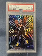 2024 Panini Revolution - POP 5 ! - Stephon Castle Blue Astro /99 - PSA 10 ROOKIE