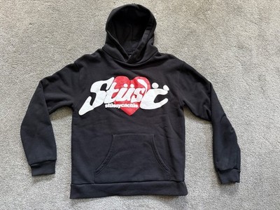 Stussy x Cactus Plant Flea Market Heart Hoodie 'Black' size Medium