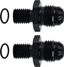 Fuel Line Adapter AN6 Female to M10x1.25 Male Straight Fitting 2 Pieces