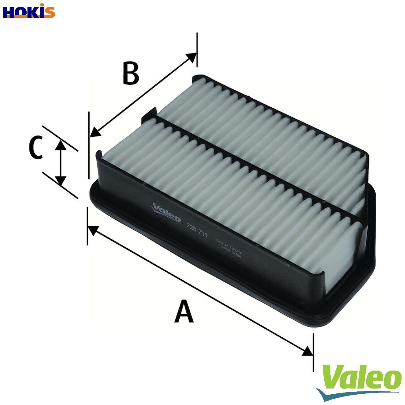 AIR FILTER 728711 FOR HYUNDAI ix35/SUV TUCSON/IX35/II KIA SPORTAGE/III 1.7L 4cyl