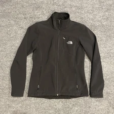 North Face Apex Bionic Softshell Jacket Womens S Black WindWall Full Zip Fleece