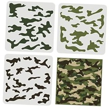 3 pcs Camo Stencil Kit 11.8x11.8inch Camo Stencils for Spray Paint Camouflage