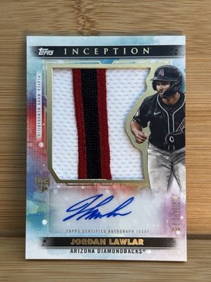 JORDAN LAWLAR 2024 TOPPS INCEPTION RPA ROOKIE JUMBO PATCH RC AUTO /125
