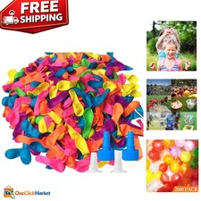 Ultimate 2000 Pack Water Balloons - Summer Party Fun with 4 Hose Nozzles 