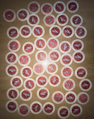 Need item details: milk caps or casino poker chips? Provide aspects to rewrite.