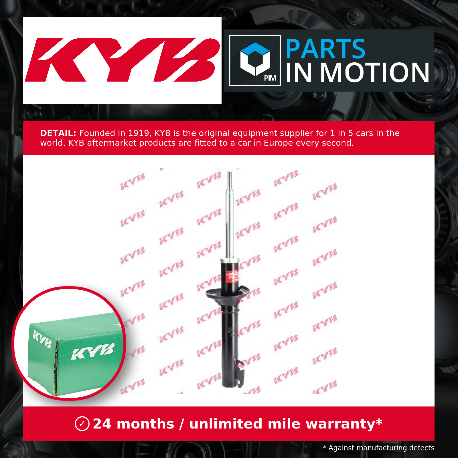 2x Shock Absorbers (Pair) fits FORD ESCORT Mk3, Mk4 1.3 Front 80 to 90 Damper