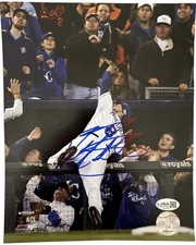 Kansas City Royals Mike Moustakas Signed “the Catch” 8x10 Photo JSA Certified