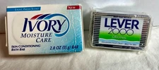 Vintage NOS Ivory Bar Soap 2oz & Lever 2000 Bar Soap 1oz Sample Sizes