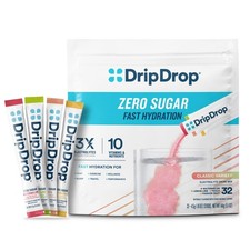 DripDrop Sugar Free Hydration Packets Zero Classic Variety Pack Single Serv...