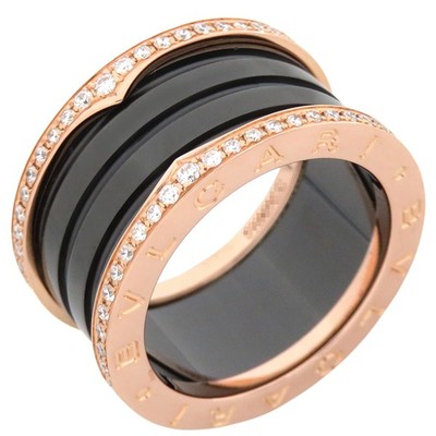 BVLGARI B-Zero1 4 Bänder Ring Diamant K18PG US#6,5 P0032311