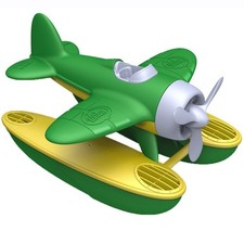 Green Toys Seaplane, Green/Yellow - Pretend Play, 9 x 9.5 x 6 inches,