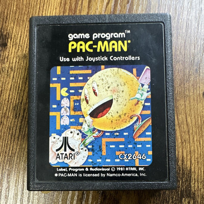 Atari Pac-Man CX2646 Atari 2600 Vintage Video Game Cartridge (1981)