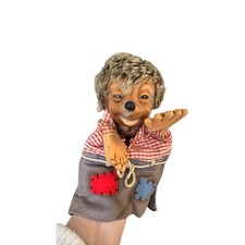 Steiff Mecki Hedgehog 1960s Hand Puppet 20cm 8in Rubber Head Vintage