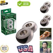 Infinity Hanayama Metal Brainteaser Puzzle Mensa Rated Level 6, for Ages 12 a...