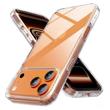 For iPhone 17 Pro Max 17 Pro Air Clear Case Shockproof Slim Rugged Bumper Cover