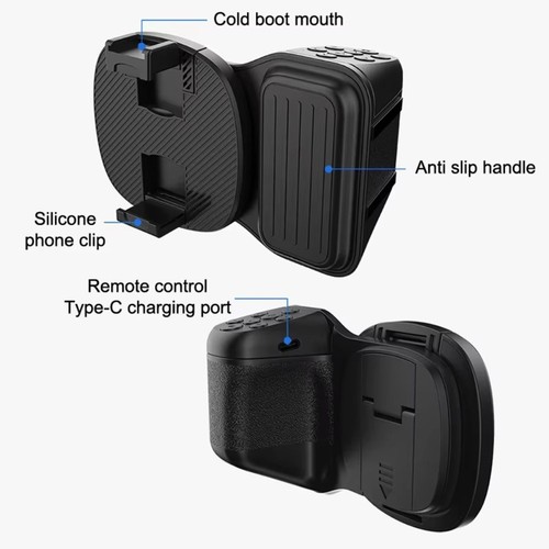 Multi-function Vlog Selfie Handle Stabilizer Shutter Phone Filming - Picture 7 of 12