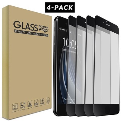 4-Pack For Apple iPhone SE 3rd Gen/SE 2022 Case Friendly Glass Screen Protector