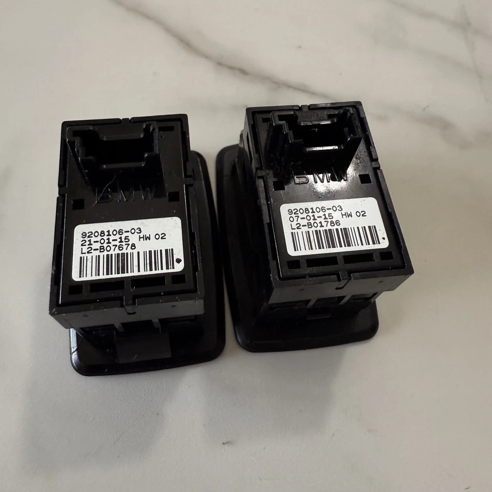 Juego de 2 interruptores de ventana trasera BMW 428i 320i 328i 335i F30 2012-2020 9208106-03 OEM Foto 2 de 4
