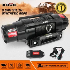 X-BULL 12V Electric Winch 3000LBS-6000LBS Wireless Remote ATV Boat Winch 4X4 UTV
