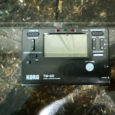 Korg TM-60 Tuner Metronome Combo LCD Display Black for instrument