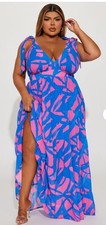 Fashion Nova Take Me to Barbados Maxi Dress Women's