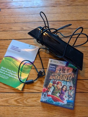 Microsoft Xbox 360 Kinect Sensor Bar & Sealed Kinect Adventures Game & USB chord