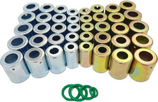 40PCS Hose Ferrule Set - 6 8 10 12 Iron Air Conditioning Hose Ferrules, Fits St