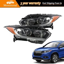 Headlights Headlamps Halogen w/LED DRL Pair L...