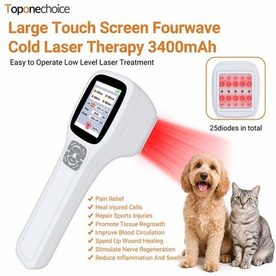 25 Diodes Red Light Therapy 0-2500mW CW/PW for Human Sports Injury Wound Healing
