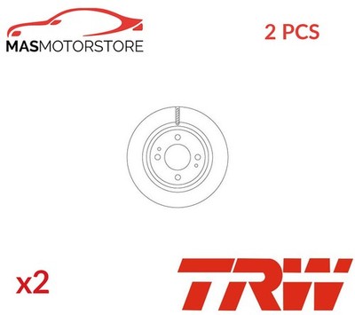 BREMSSCHEIBEN SATZ PAAR TRW DF6908 2PCS P FÜR MITSUBISHI MIRAGE SPACE STAR VI