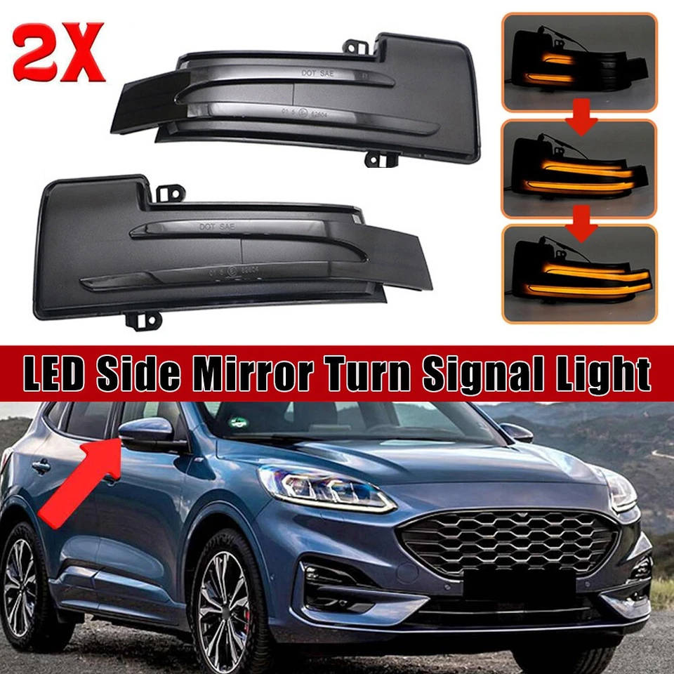 Luz de espejo retrovisor lateral con señal de giro LED secuencial para Mercedes W463 Clase G X166 X164 Foto 2 de 4